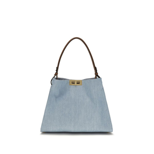 Fendi Blue Cotton Handbag Fendi Xosier