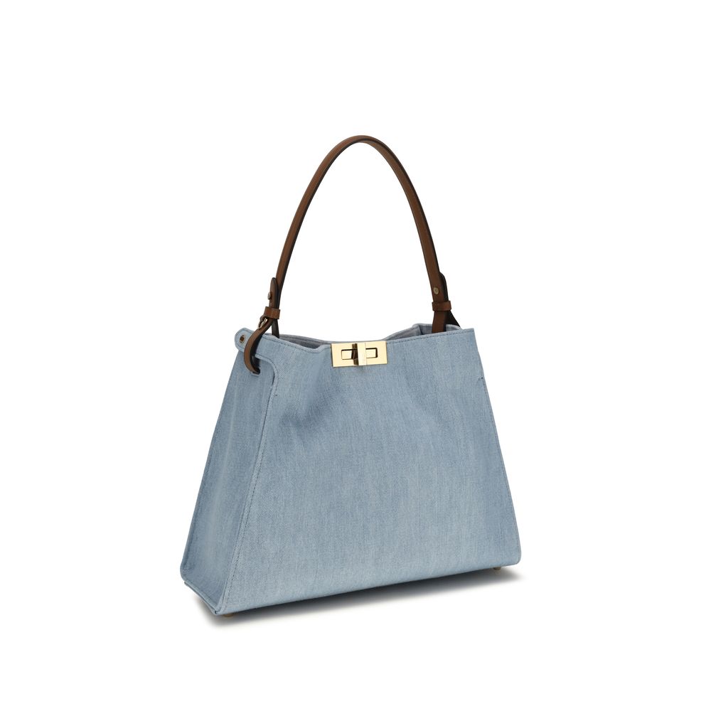 Fendi Blue Cotton Handbag Fendi Xosier