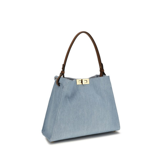 Fendi Blue Cotton Handbag Fendi Xosier