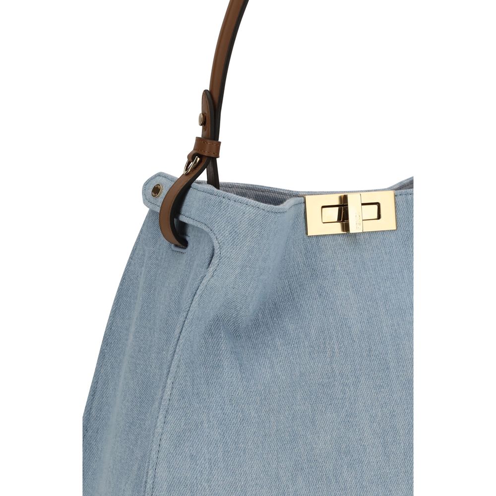 Fendi Blue Cotton Handbag Fendi Xosier
