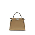 Fendi Beige Calf Leather Bos Taurus Handbag Fendi Xosier
