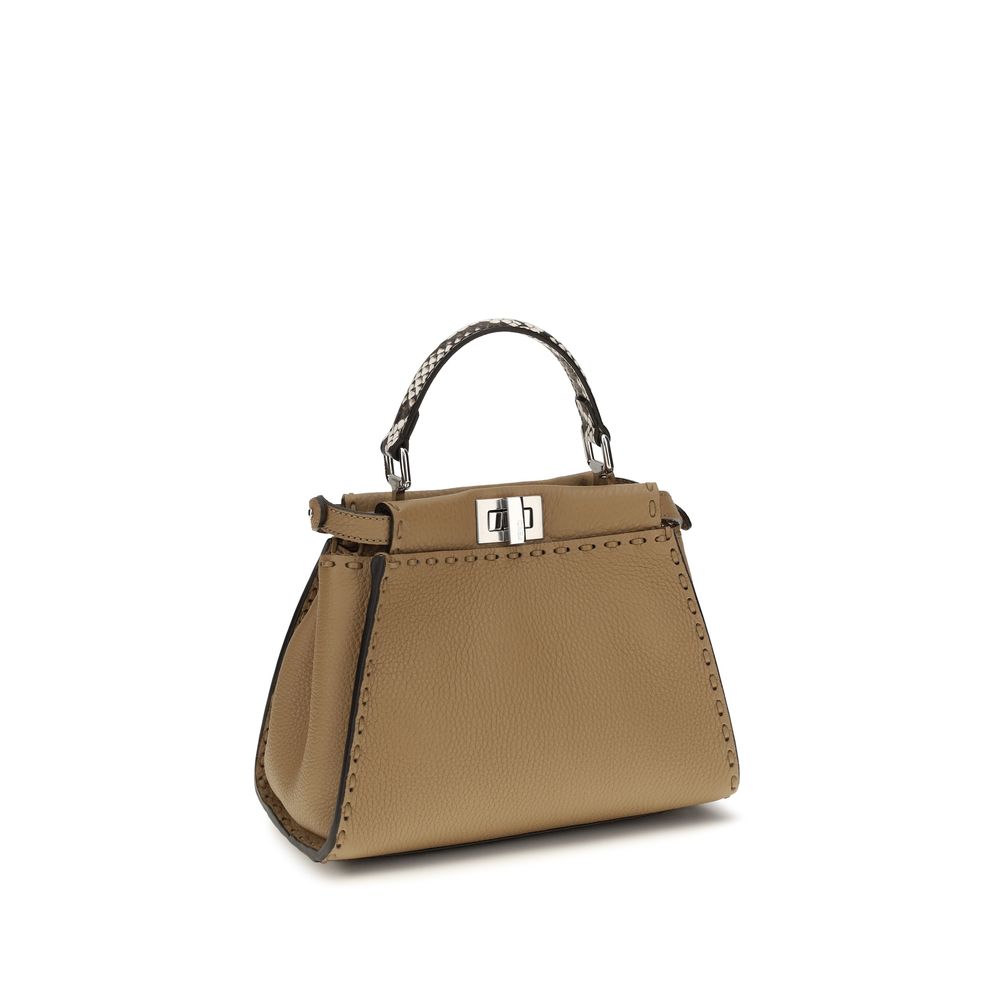 Fendi Beige Calf Leather Bos Taurus Handbag Fendi Xosier
