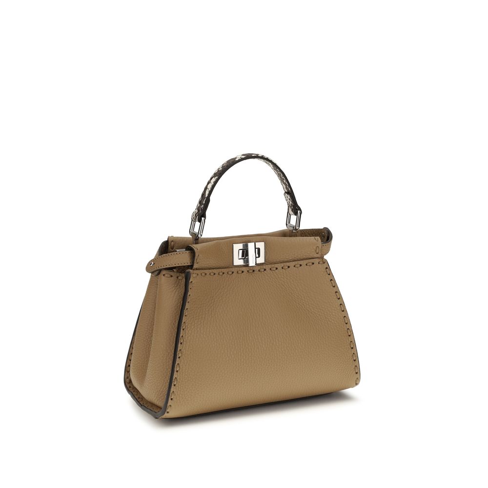 Fendi Beige Calf Leather Bos Taurus Handbag Fendi Xosier
