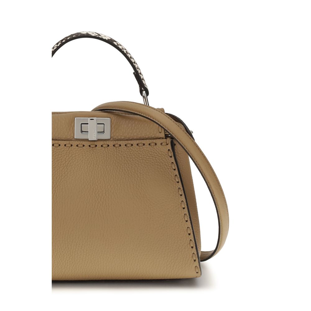 Fendi Beige Calf Leather Bos Taurus Handbag Fendi Xosier