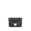 Valentino Garavani Black Calf Leather Bos Taurus Shoulder Bag Valentino Garavani Xosier