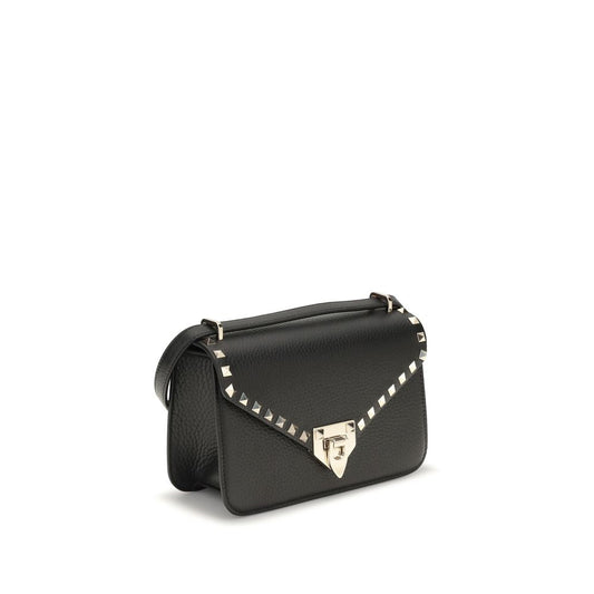 Valentino Garavani Black Calf Leather Bos Taurus Shoulder Bag Valentino Garavani Xosier