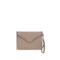 Valentino Garavani Beige Calf Leather Bos Taurus Clutch Bag Valentino Garavani Xosier