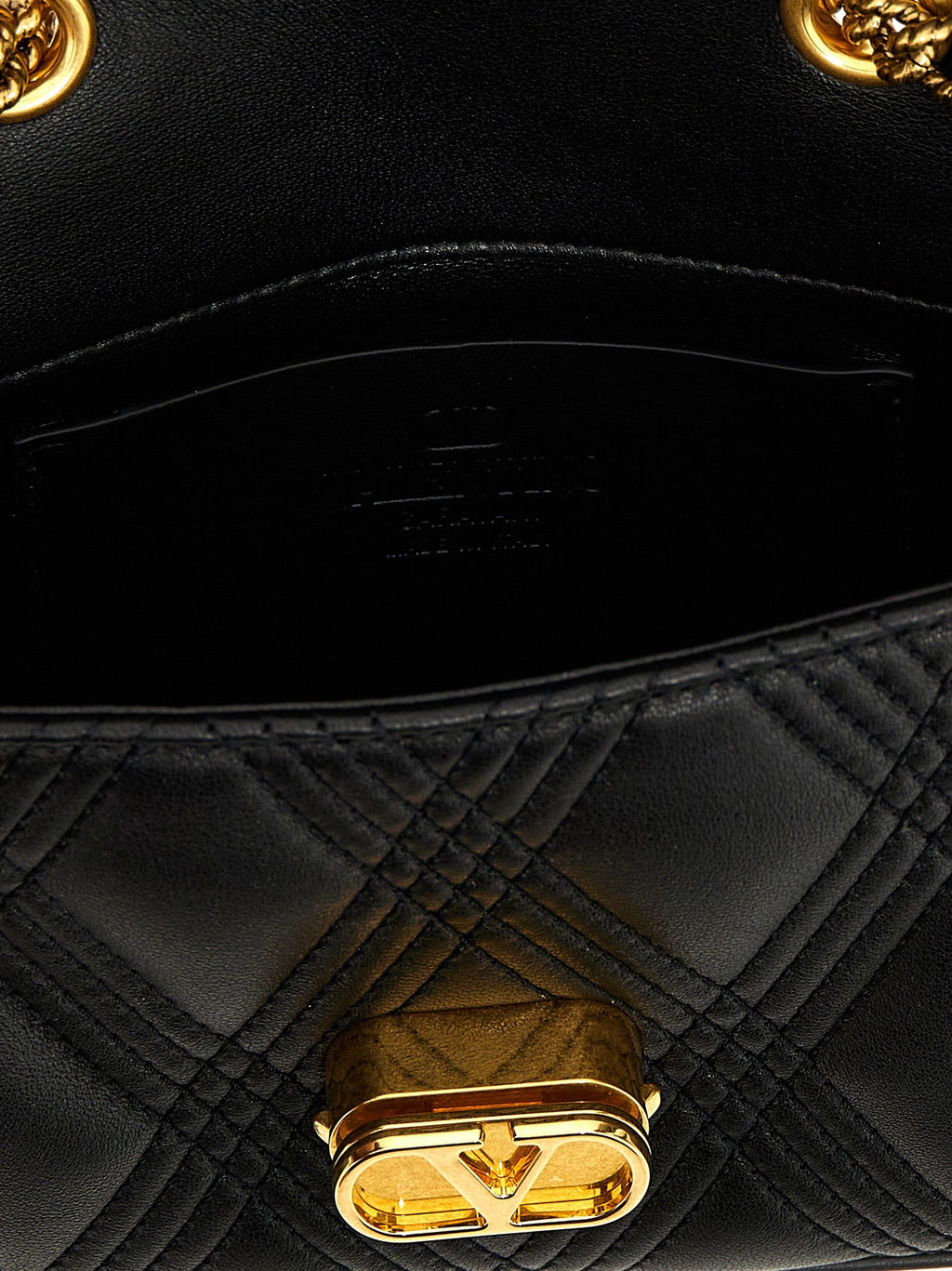 Valentino Garavani Black Lamb Leather Shoulder Bag Valentino Garavani Xosier