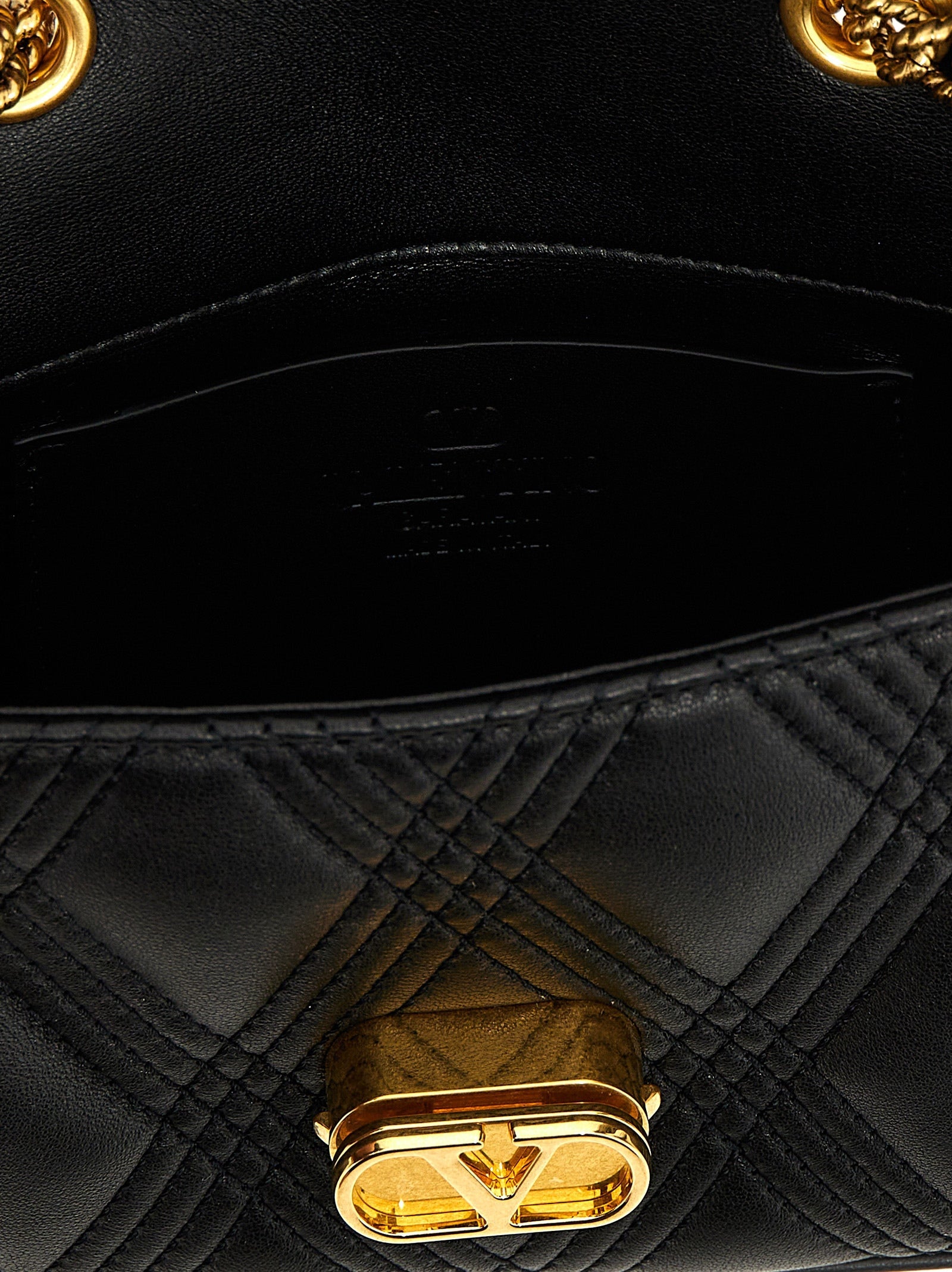 Valentino Garavani Black Lamb Leather Shoulder Bag Valentino Garavani Xosier