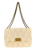 Valentino Garavani White Lamb Leather Shoulder Bag Valentino Garavani Xosier