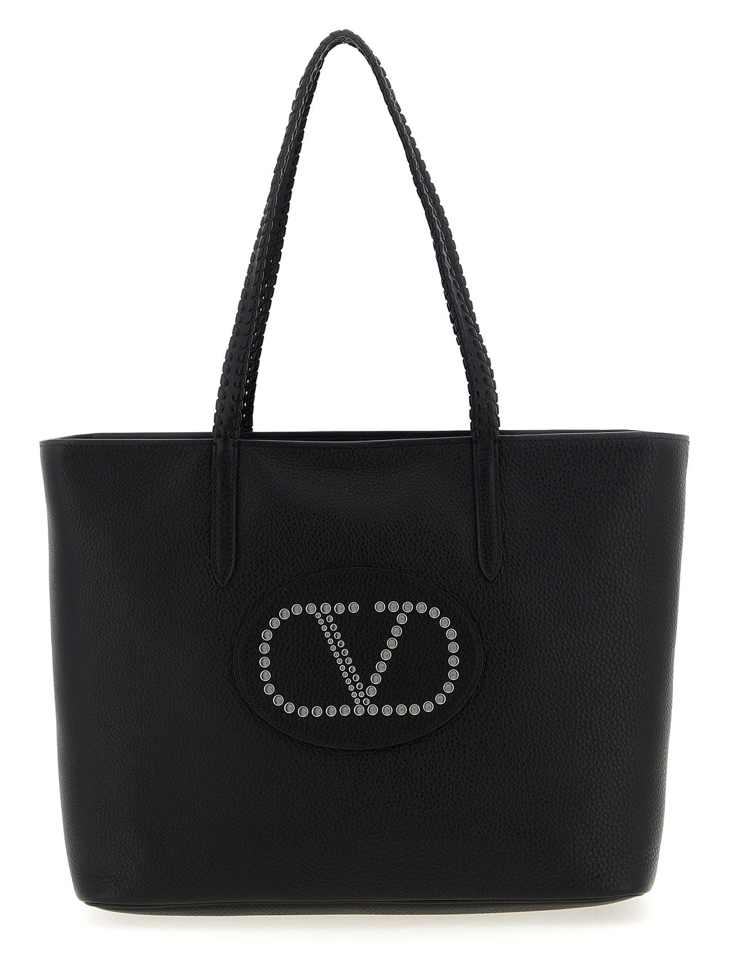 Valentino Garavani Black Calfskin Tote Bag Valentino Garavani Xosier