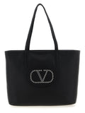 Valentino Garavani Black Calfskin Tote Bag Valentino Garavani Xosier