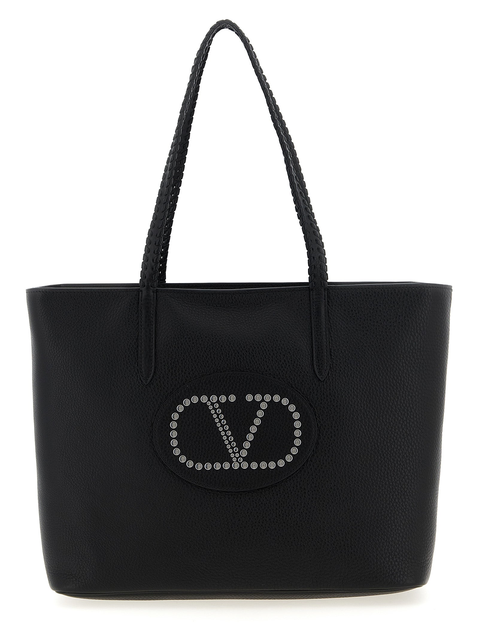 Valentino Garavani Black Calfskin Tote Bag Valentino Garavani Xosier