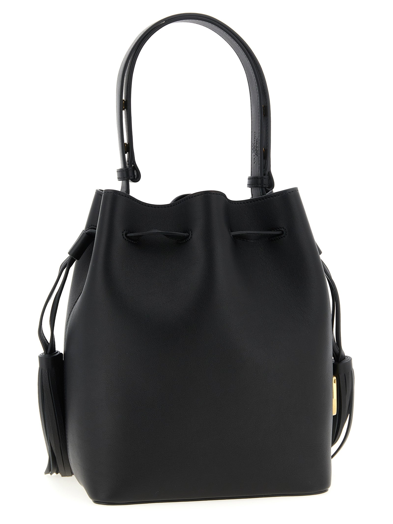Valentino Garavani Black Calfskin Shoulder Bag Valentino Garavani Xosier