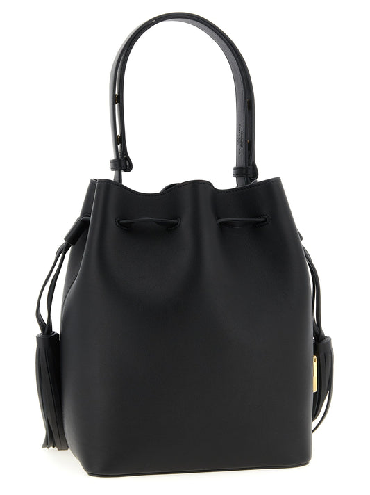 Valentino Garavani Black Calfskin Shoulder Bag Valentino Garavani Xosier