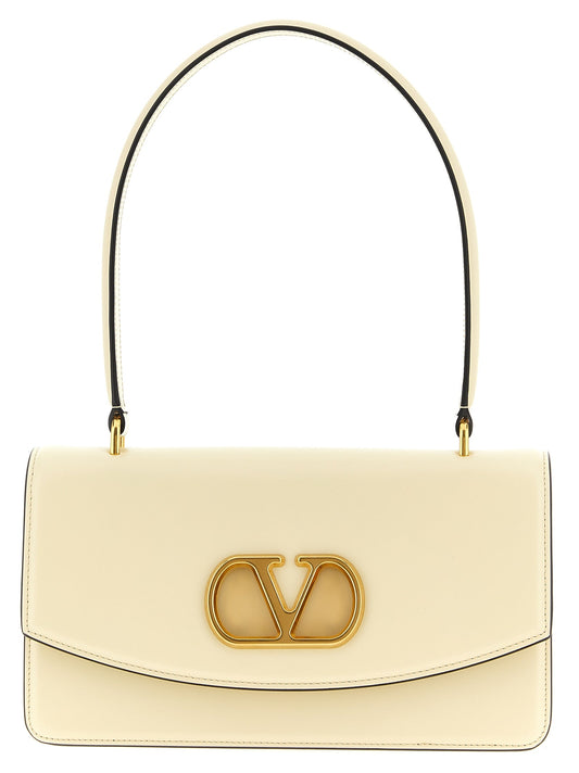 Valentino Garavani White Calfskin Shoulder Bag Valentino Garavani Xosier