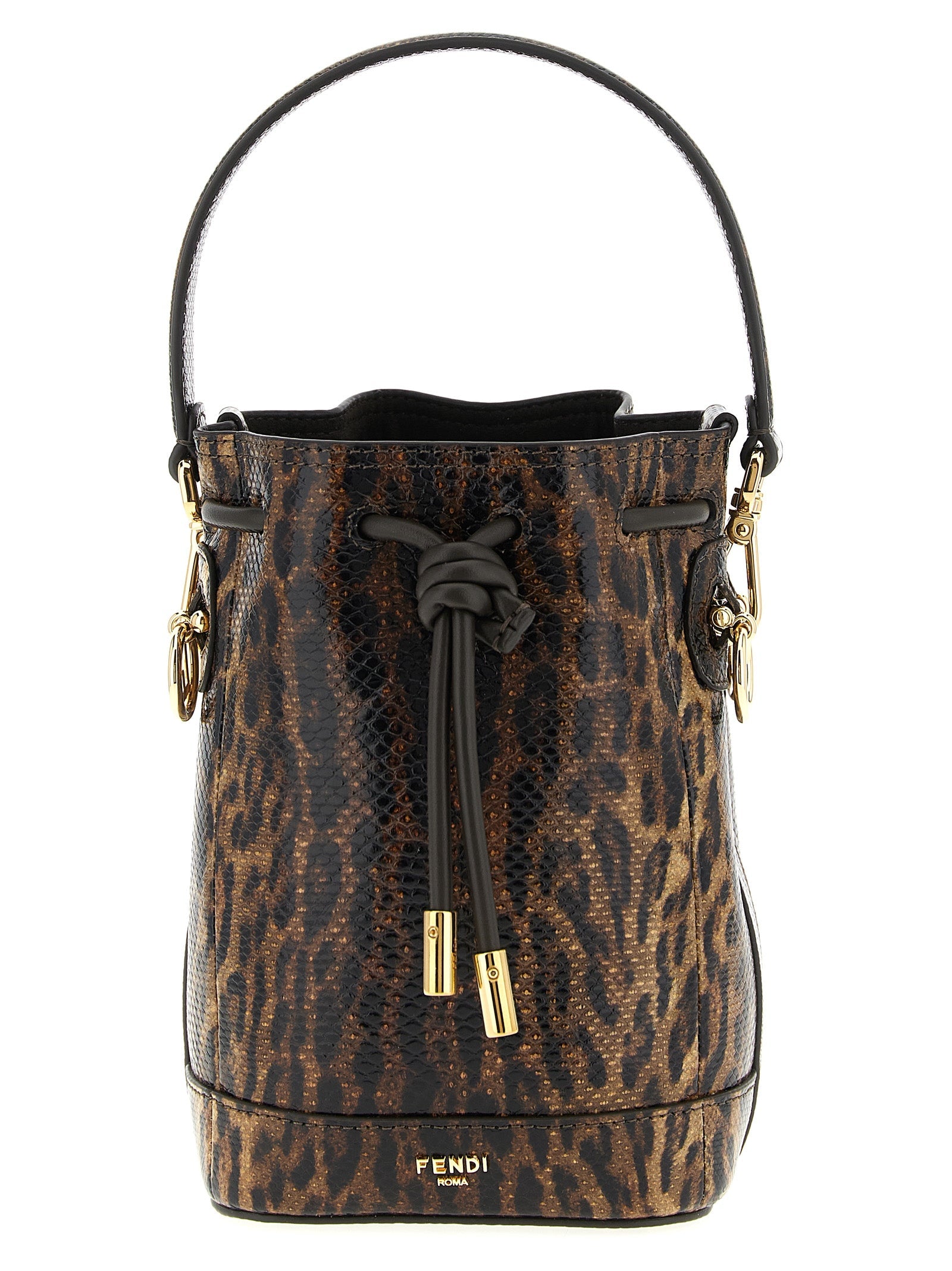 Fendi Brown Velvet Leather Handbag Fendi Xosier