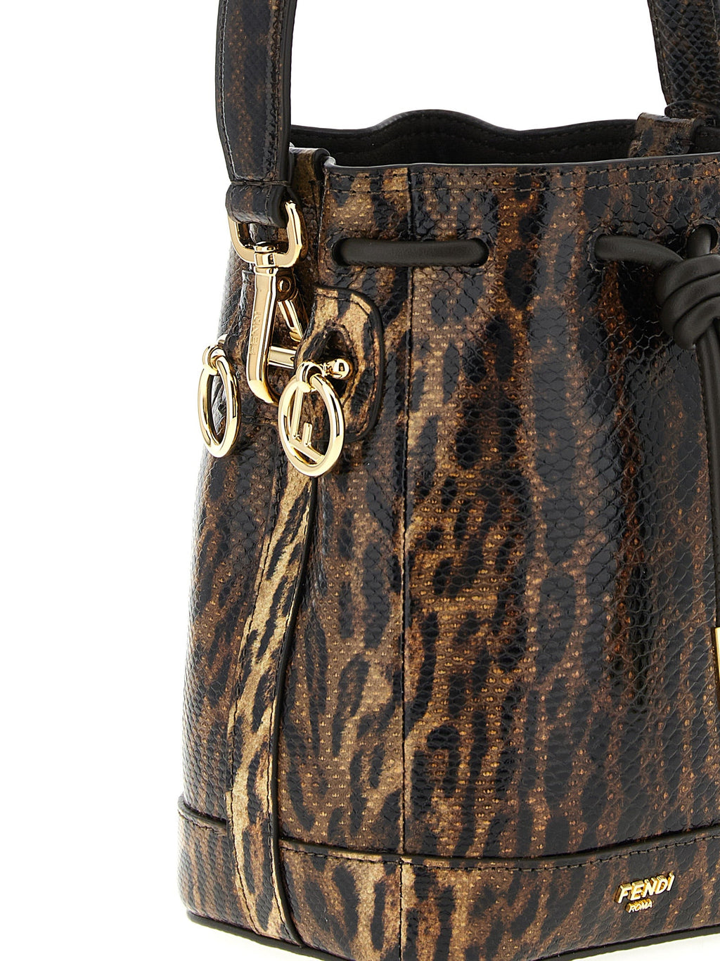 Fendi Brown Velvet Leather Handbag Fendi Xosier