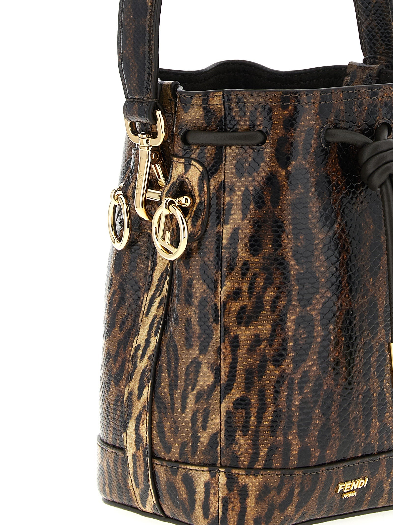 Fendi Brown Velvet Leather Handbag Fendi Xosier