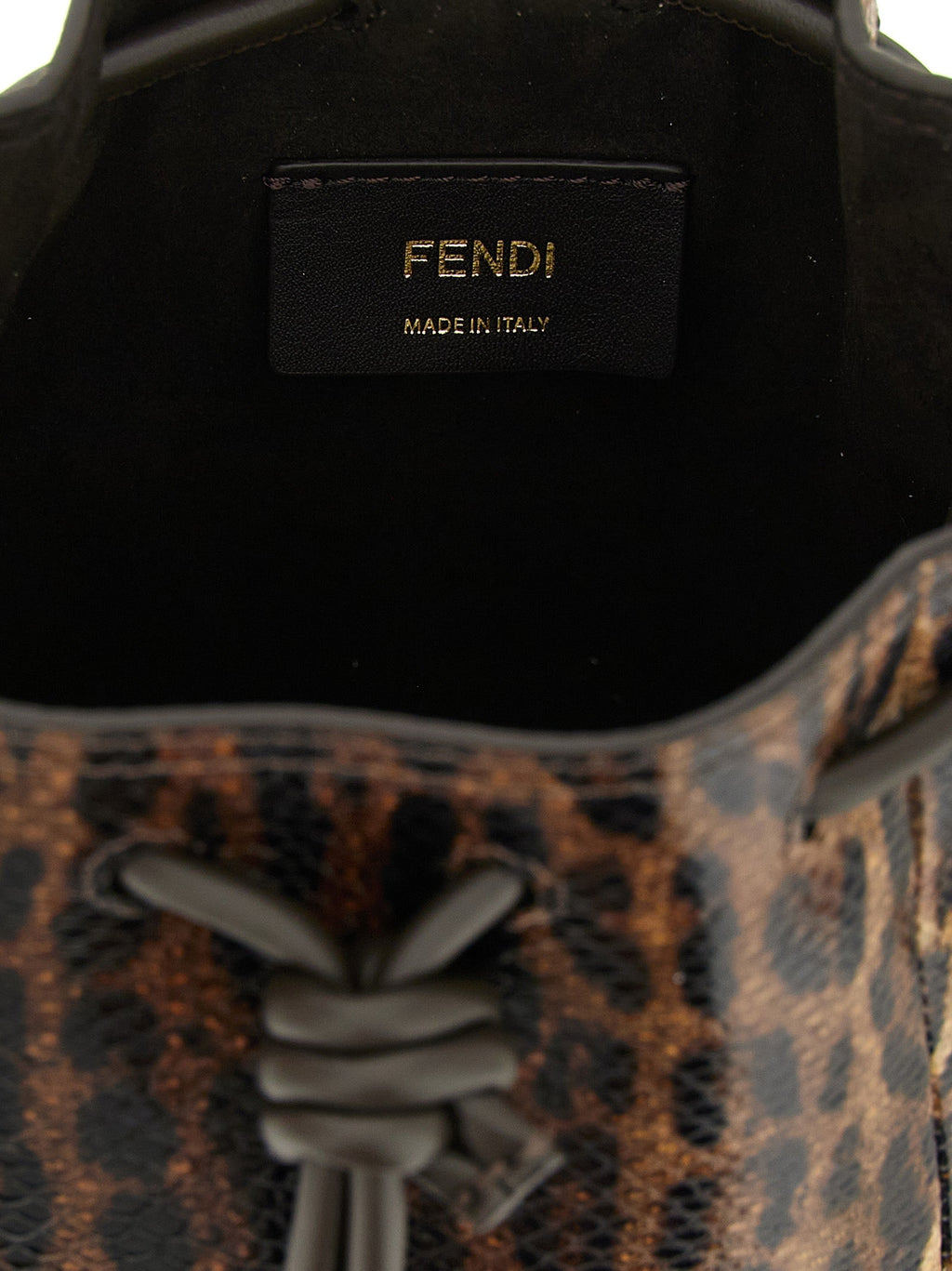 Fendi Brown Velvet Leather Handbag Fendi Xosier