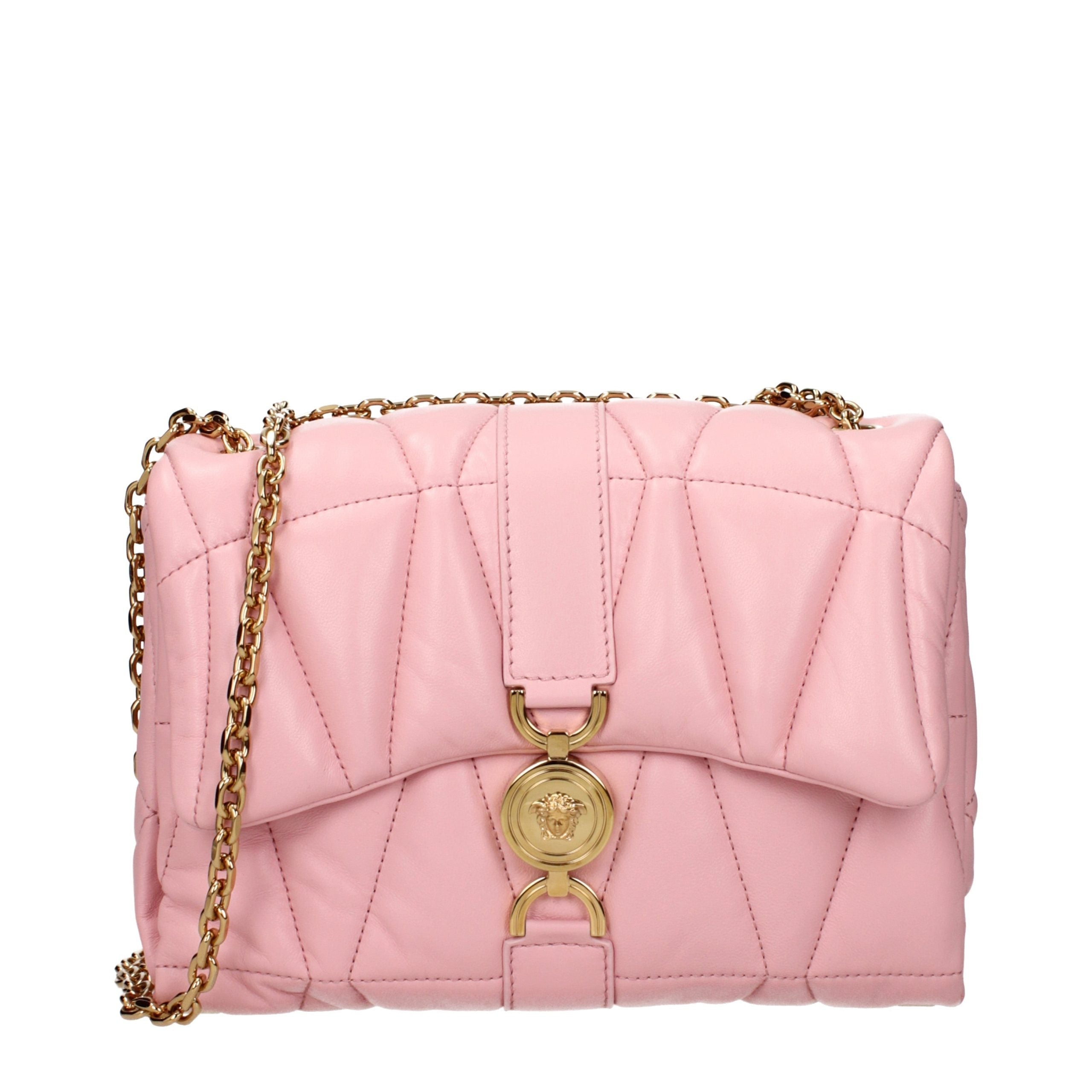 Versace Pink Leather Shoulder Bag Versace Xosier