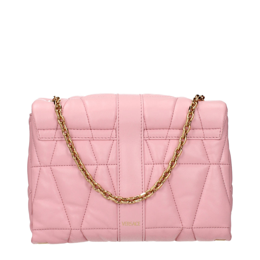 Versace Pink Leather Shoulder Bag Versace Xosier