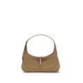 Beige Goatskin Shoulder Bag