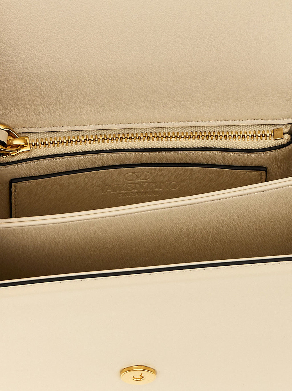 Valentino Garavani White Calfskin Shoulder Bag Valentino Garavani Xosier