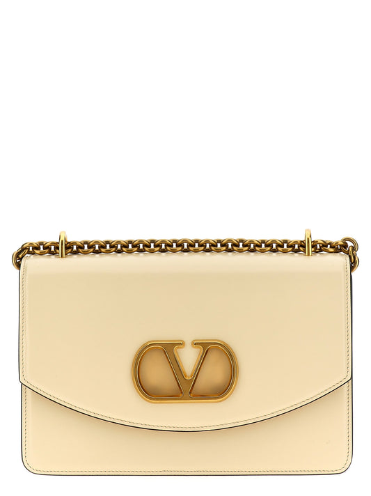 Valentino Garavani White Calfskin Shoulder Bag Valentino Garavani Xosier