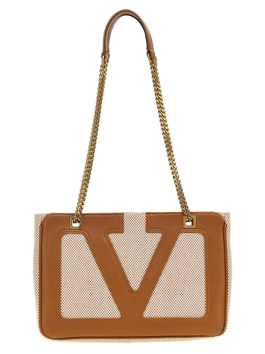 Valentino Garavani Beige Cotton Tote Bag Valentino Garavani Xosier