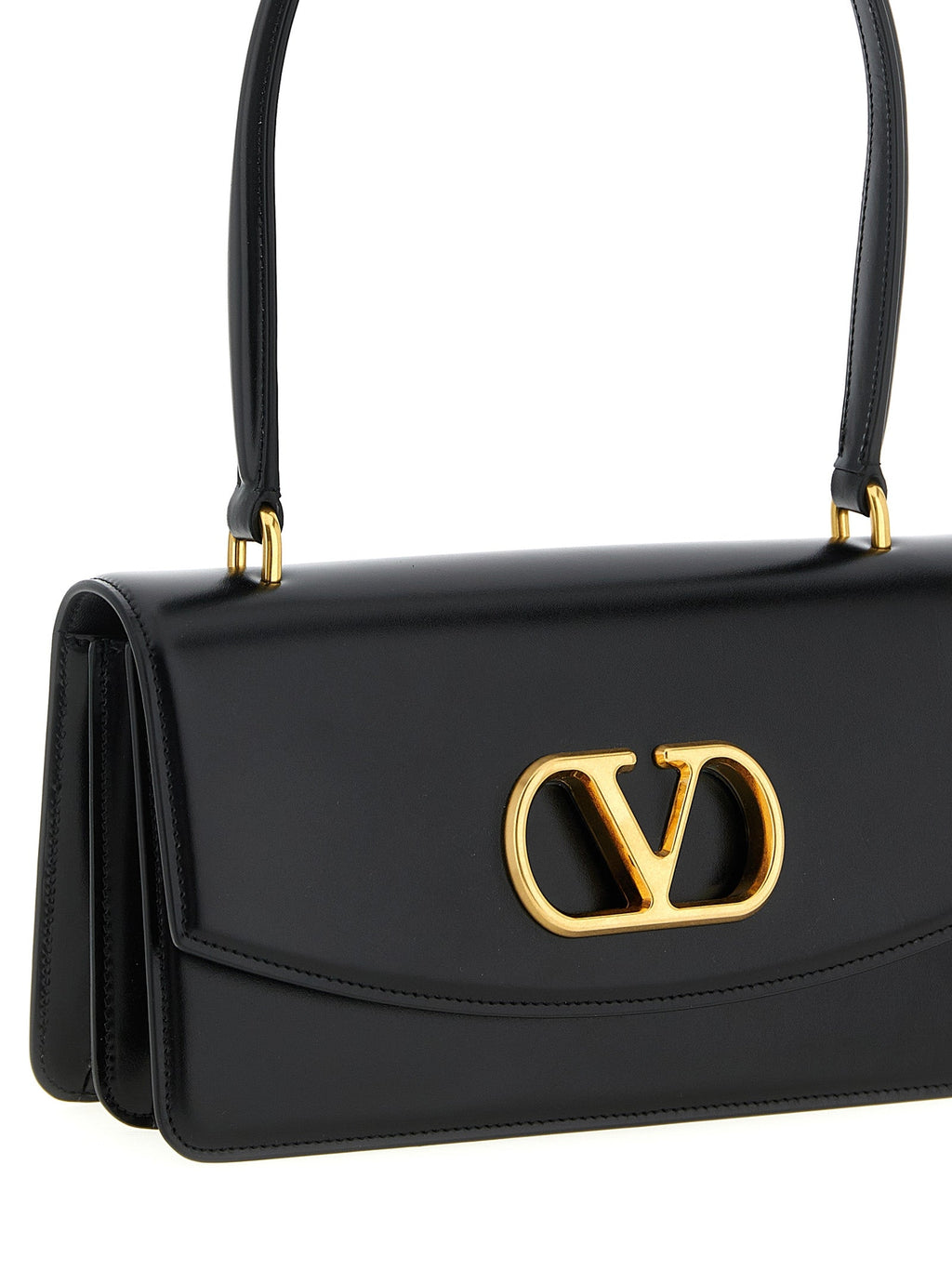Valentino Garavani Black Calfskin Shoulder Bag Valentino Garavani Xosier