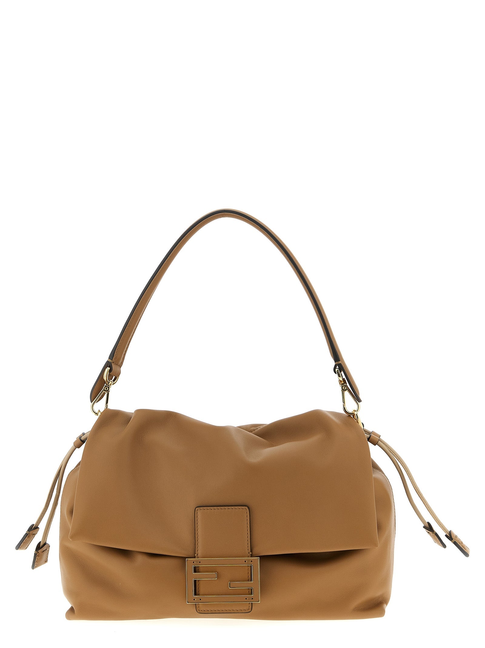Fendi Beige Lamb Leather Shoulder Bag Fendi Xosier