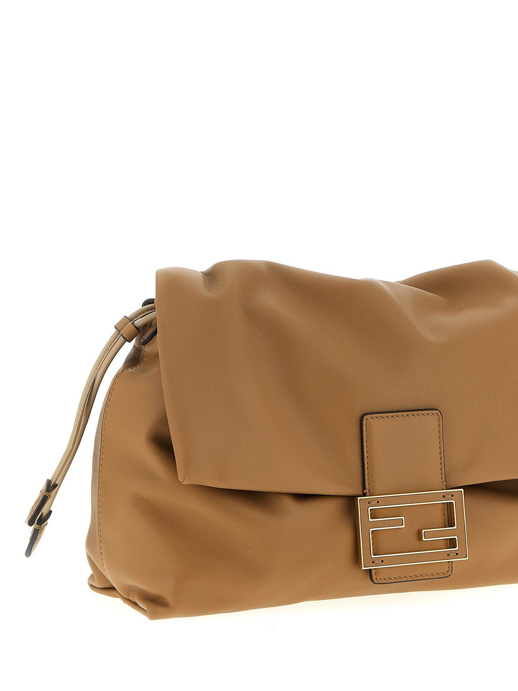 Fendi Beige Lamb Leather Shoulder Bag Fendi Xosier