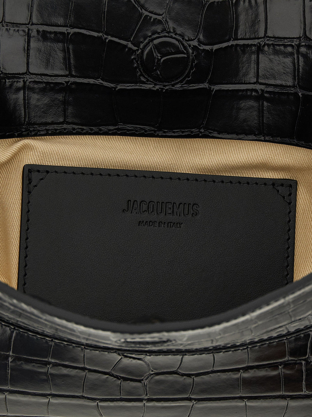 Jacquemus Black Calfskin Shoulder Bag Jacquemus Xosier