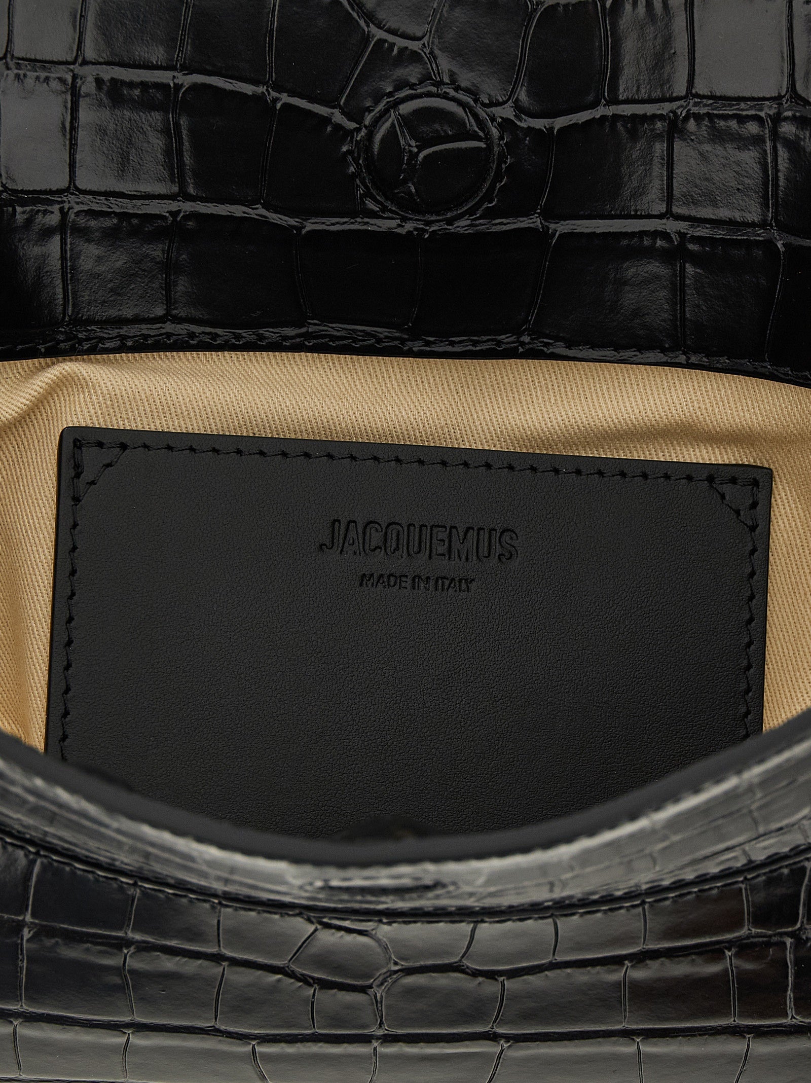 Jacquemus Black Calfskin Shoulder Bag Jacquemus Xosier