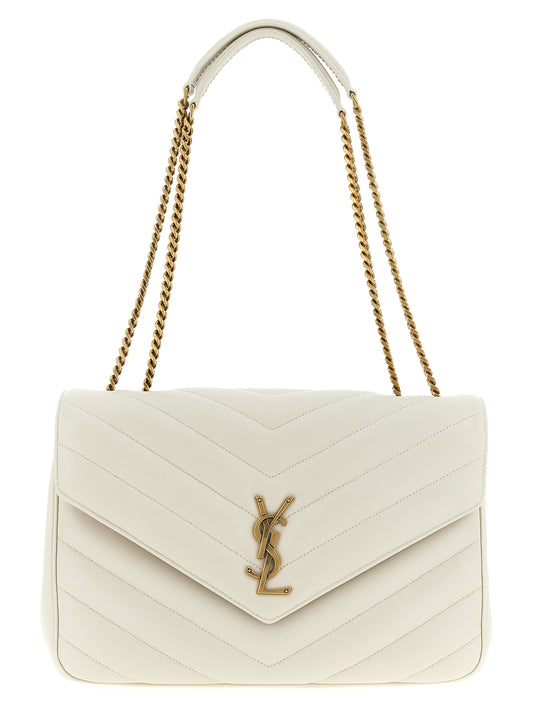 Sac à bandoulière en cuir d'agneau beige