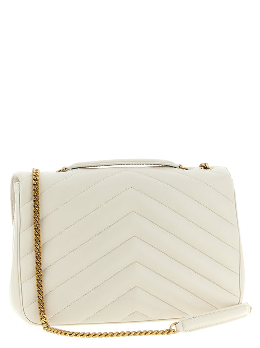 Sac à bandoulière en cuir d'agneau beige