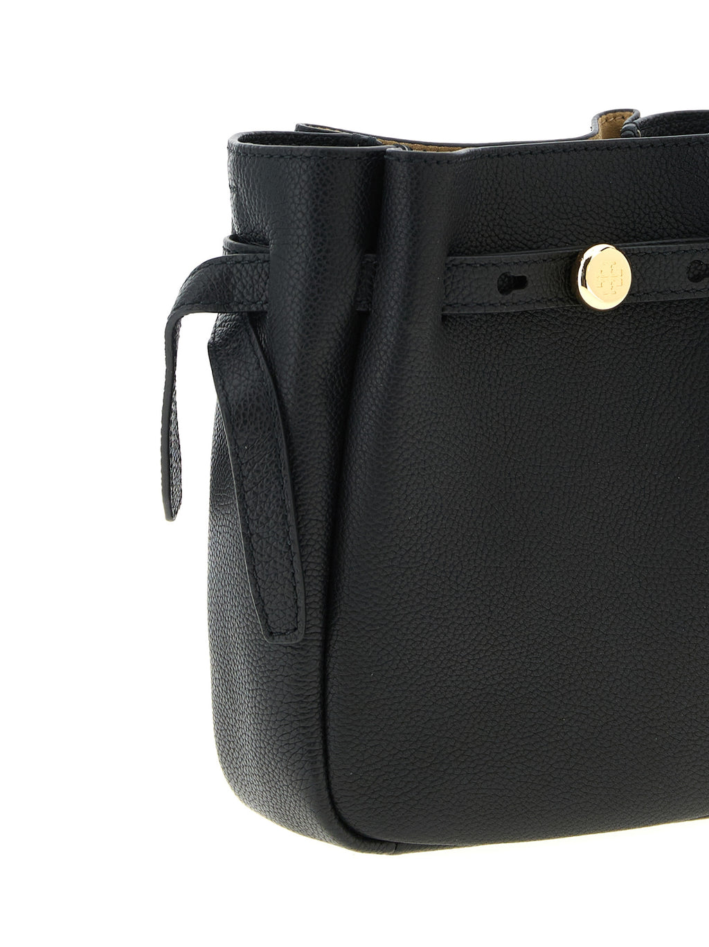 Black Cowhide Crossbody Bag