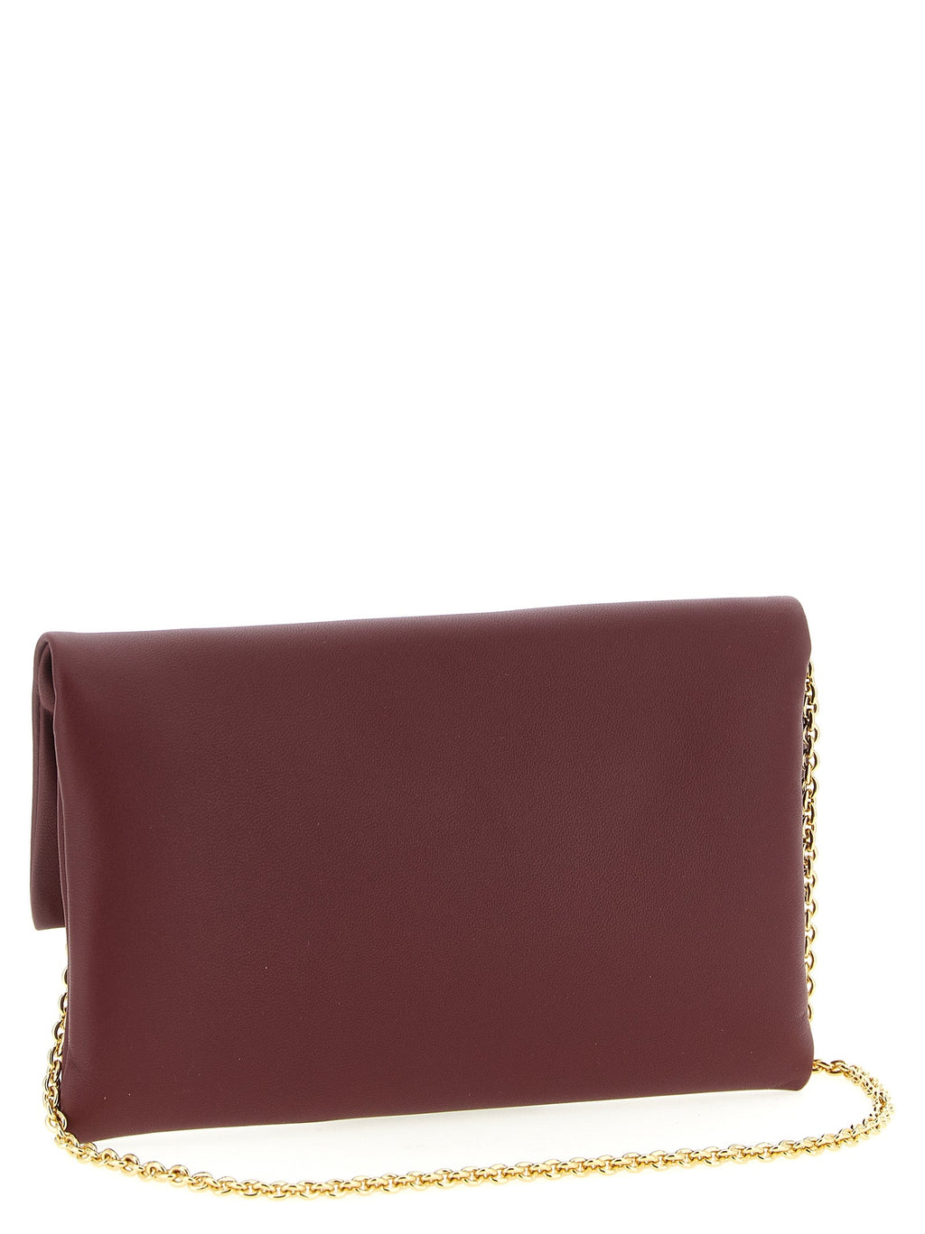 Fendi Bordeaux Lamb Leather Clutch Bag Fendi Xosier