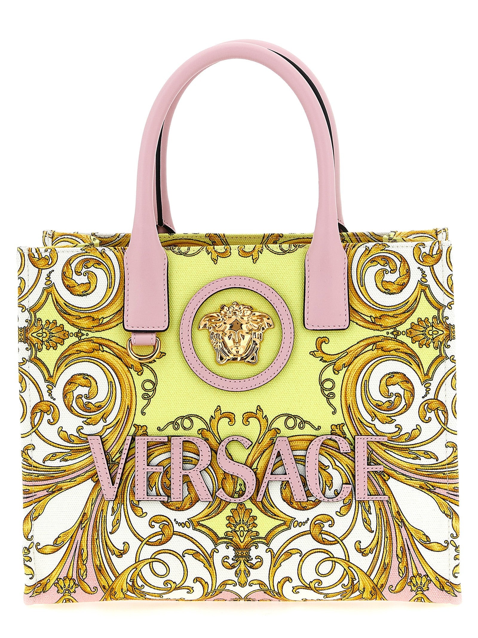 Versace Multicolor Cotton Tote Bag Versace Xosier