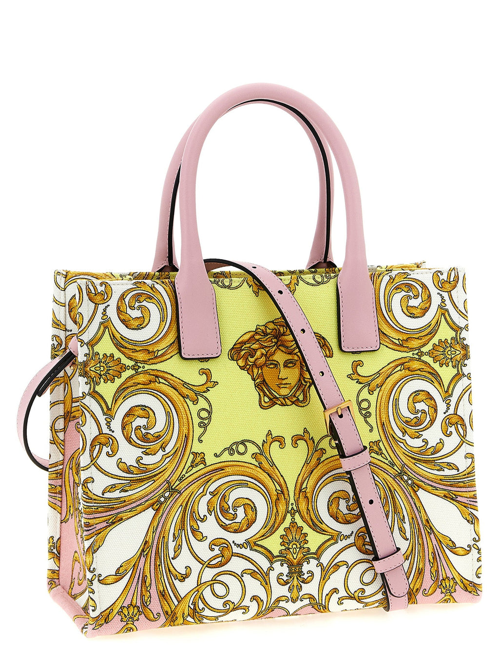 Versace Multicolor Cotton Tote Bag Versace Xosier