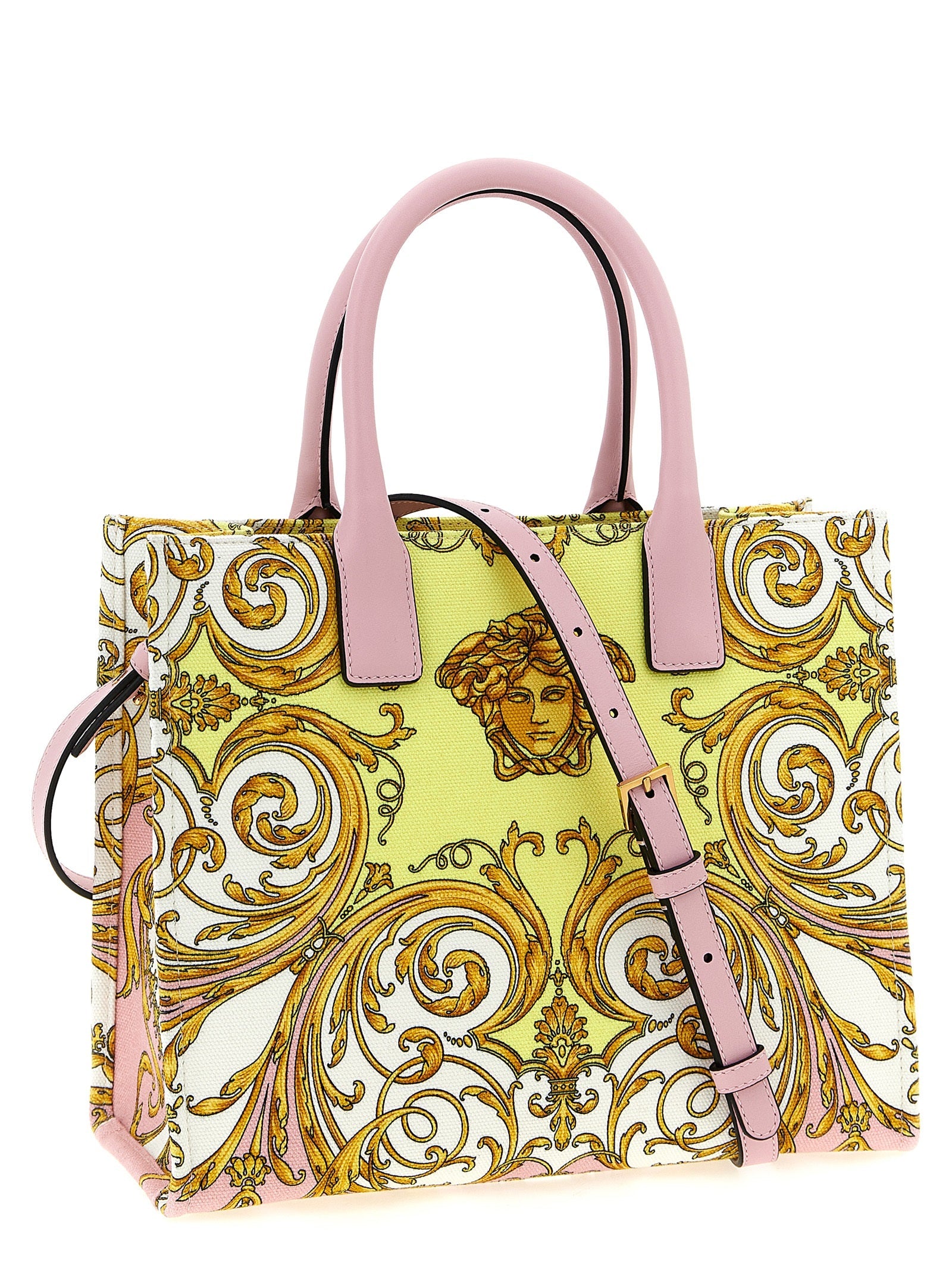 Versace Multicolor Cotton Tote Bag Versace Xosier