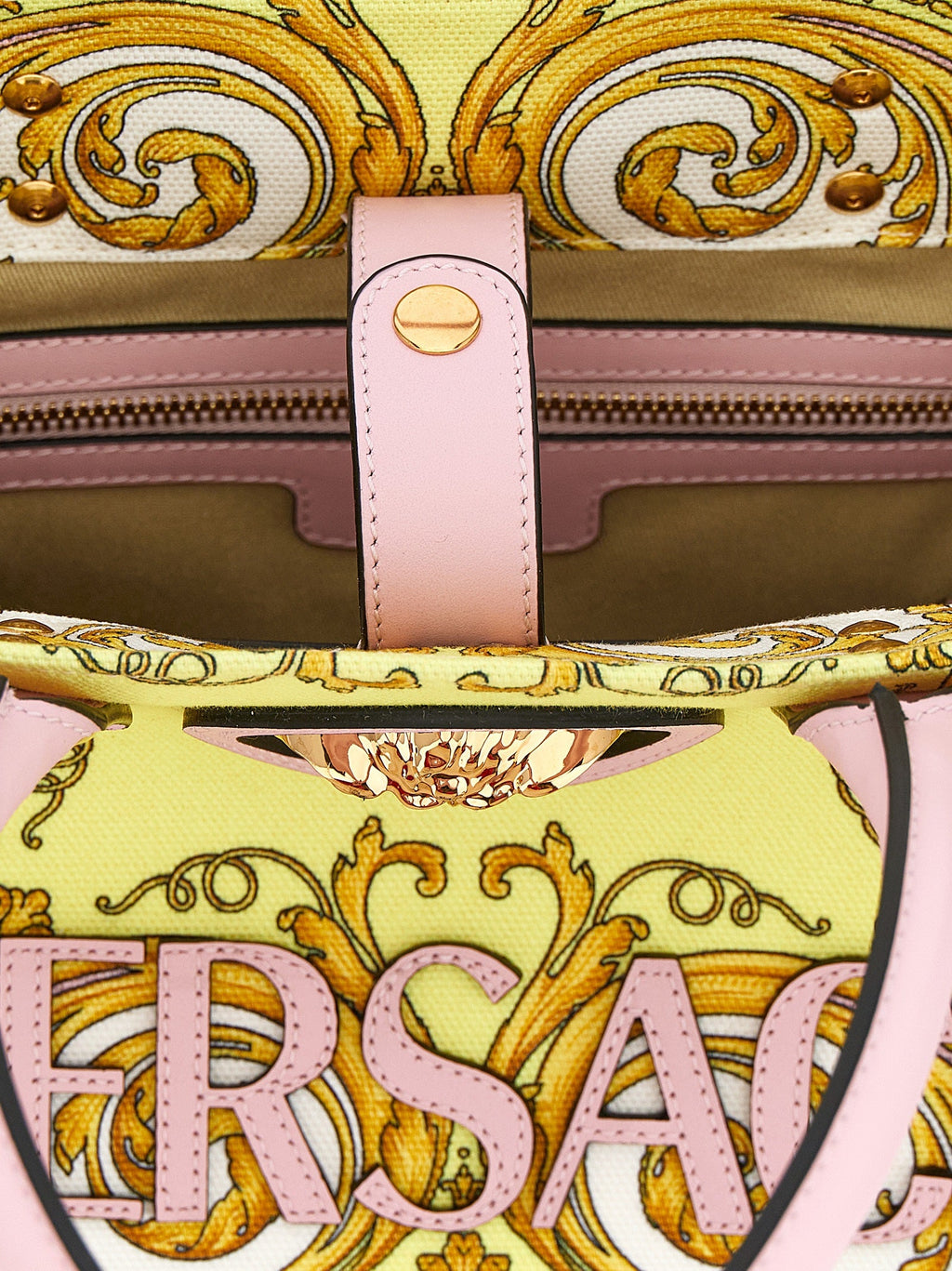 Versace Multicolor Cotton Tote Bag Versace Xosier