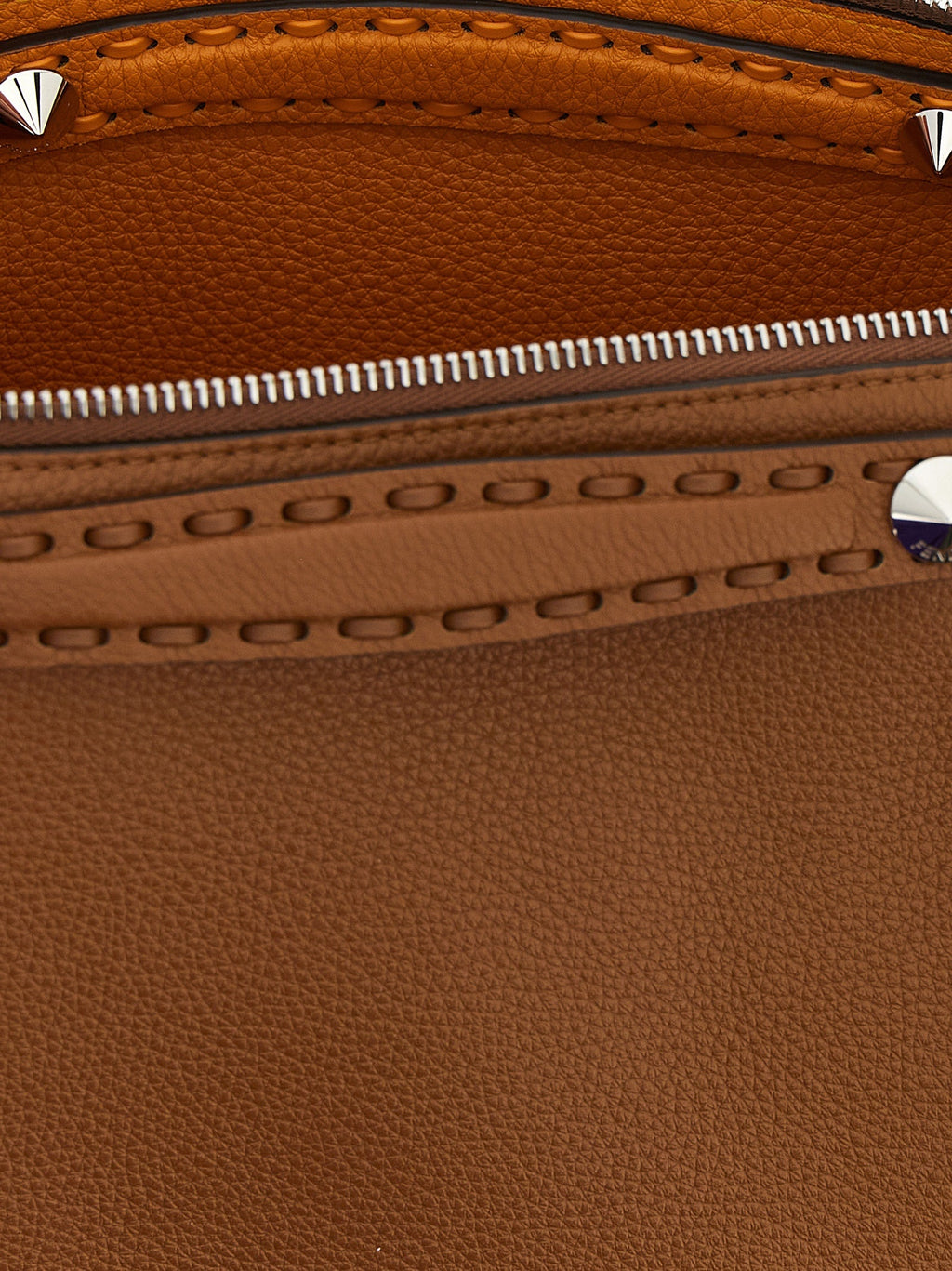 Fendi Brown Calfskin Handbag Fendi Xosier