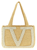 Valentino Garavani White Viscose Tote Bag Valentino Garavani Xosier