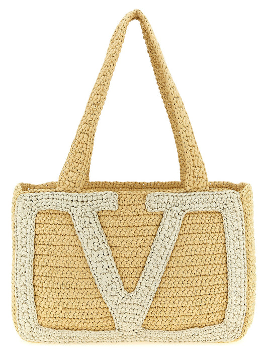 Valentino Garavani White Viscose Tote Bag Valentino Garavani Xosier