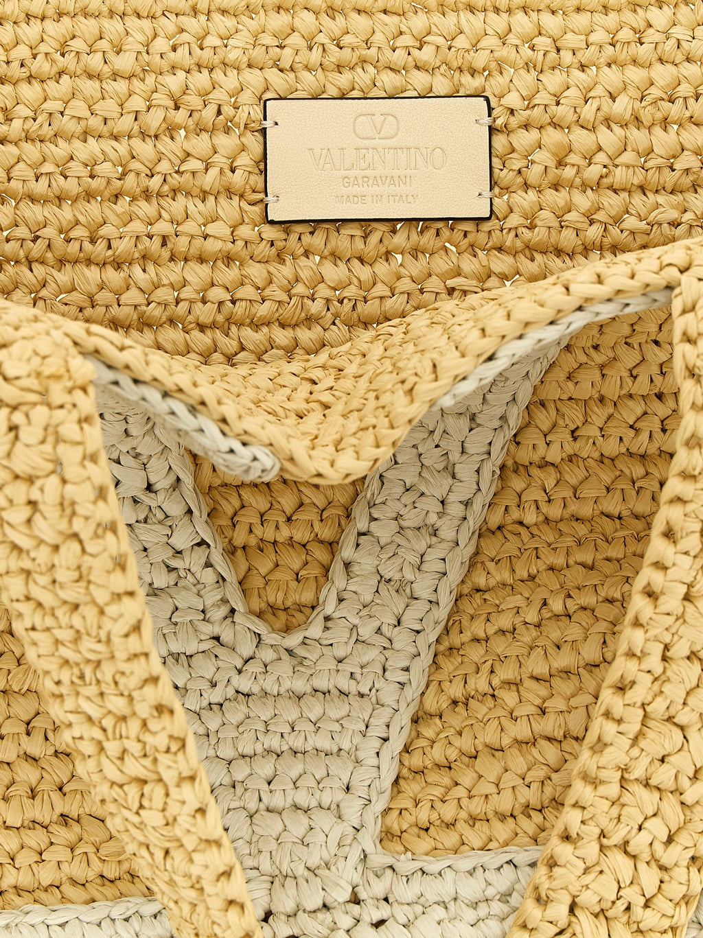Valentino Garavani White Viscose Tote Bag Valentino Garavani Xosier