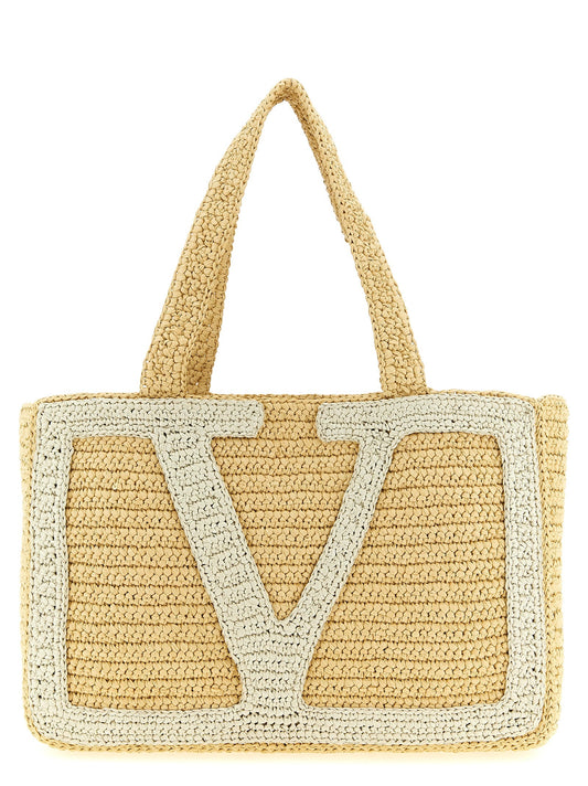 Valentino Garavani White Viscose Tote Bag Valentino Garavani Xosier
