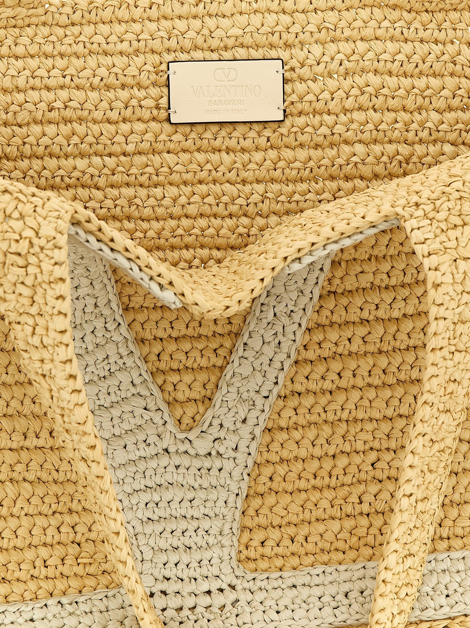 Valentino Garavani White Viscose Tote Bag Valentino Garavani Xosier