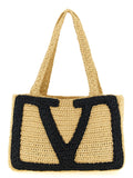 Valentino Garavani Beige Viscose Tote Bag Valentino Garavani Xosier